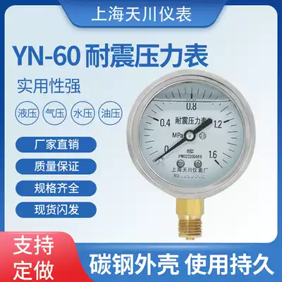 Shanghai Tianchuan Brand YN-60 Seismic Vacuum Pressure Gauge Pressure Gauge Pressure Gauge Pressure Gauge