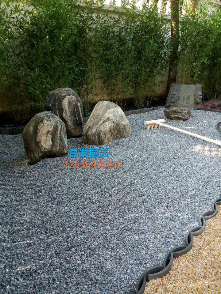 Day-style courtyard withered landscape-built landscape sandstone natural grey small pebble white stone washed stone laid face small stones