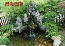 Shanghai real stone rockery Pool Water feature Balcony Rockery Garden Rockery Rockery Running water Large rockery