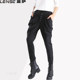 Lansa 2023 Spring and Autumn High Waist Harem Pants Trousers Slim Small Feet Casual Breasted Carrot Large Size Pants Women