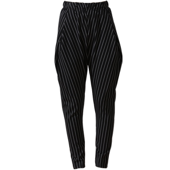 Lansa 2025 black and white striped high waist harem pants Lansa 2025 black and white striped high waist harem pants