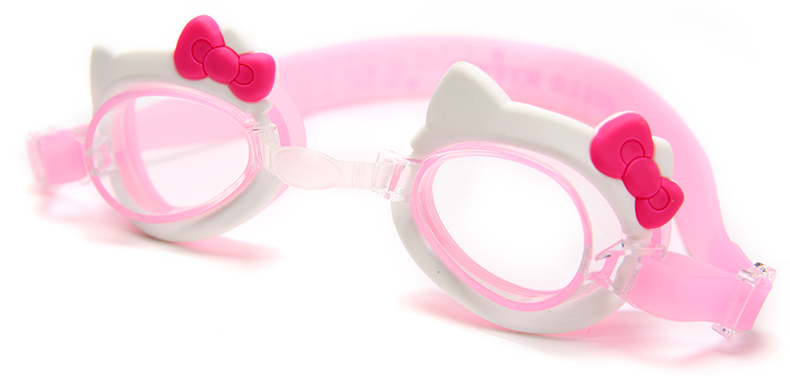 Kính bơi cho trẻ em Hellokitty Kính bơi cho bé gái Mũ bơi đặt mũ bơi dễ thương mắt kính bơi