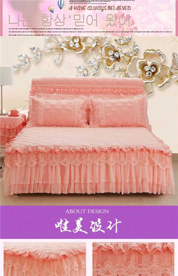 Váy ngủ ren đơn trải giường trải giường phiên bản mới của Hàn Quốc 1,5 m 1,8 m trải giường - Váy Petti váy giường khách sạn