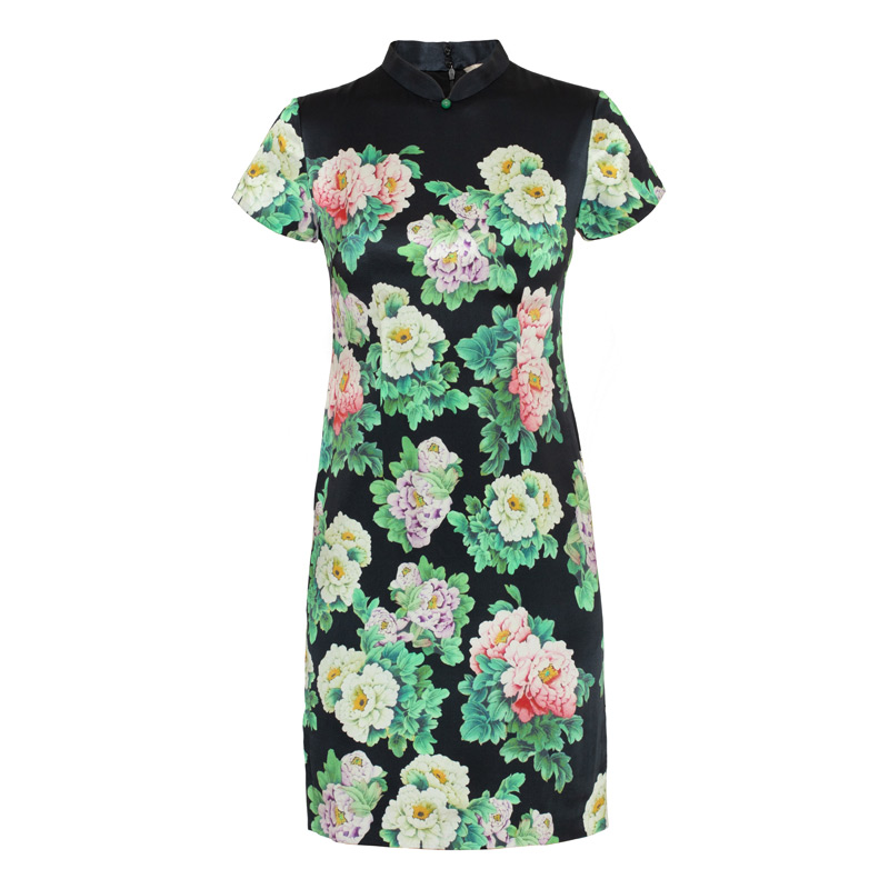 Silk skirt, mini-skirt, cheongsam, Chinese style Silk skirt, mini-skirt, cheongsam, Chinese style