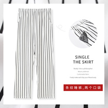 Single Sleeping Pants Woman Style Summer Long Pants Pure Cotton Slim Outside Wearing Loose Big Code 200 Catty Full Cotton Spring Autumn Home Pants