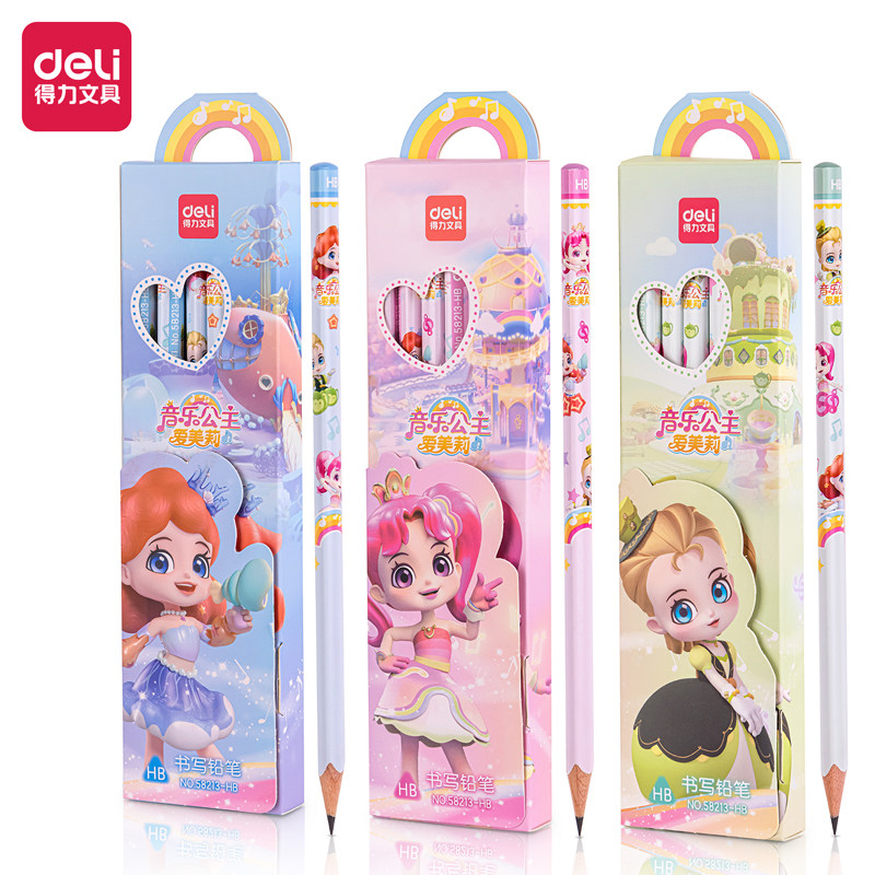 Princess of Music writing pencil triangle Emily Wood Wood HB Write Positive Pencil Pencil