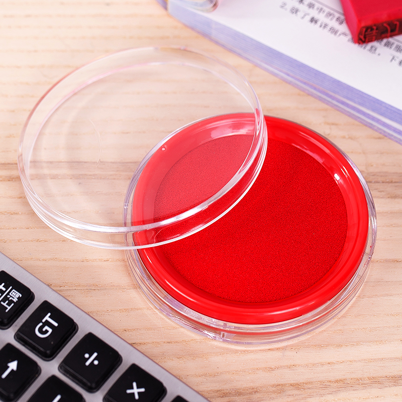 The red printing seal printing seal with handprinting office supplies stamped with dry printing durable color