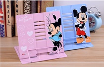 Mickey metal bookshelf Princess children Primary School students multi-functional folding reading rack to protect eyesight