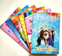 Childrens cartoon small stickers coloring this painting book graffiti coloring paper stickers 16 pages coloring 2 pages stickers