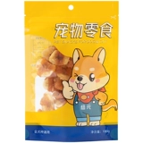 Курица с закусками собак вокруг банановых ломтиков 400 г курицы из мяса с прутизмом.