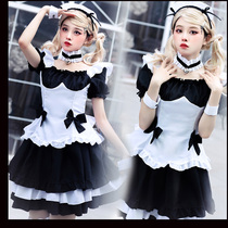 Cat teacher black and white chocolate maid costume miracle warm cosplay maid uniform Lolita Lolita dress