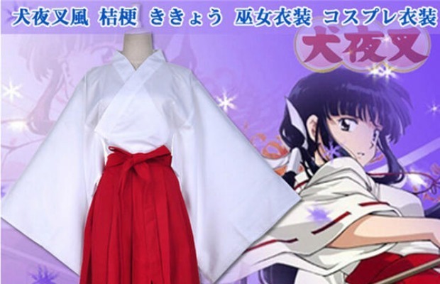 Mèo giáo viên Platycodon phù thủy trang phục Anime Inuyasha toàn bộ kimono Trang phục COSplay Đạo cụ tóc giả trang phục cosplay