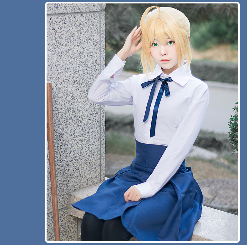 Mèo giáo viên Saber vua của tôi COS phục vụ hàng ngày định mệnh béo đêm cosplay đồng phục nữ bộ đồ cosplay