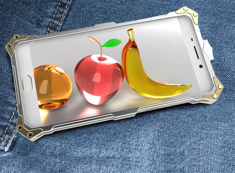 SIMON THOR Aviation Aluminum Alloy Shockproof Armor Metal Case Cover for OPPO R9 Plus & OPPO R9