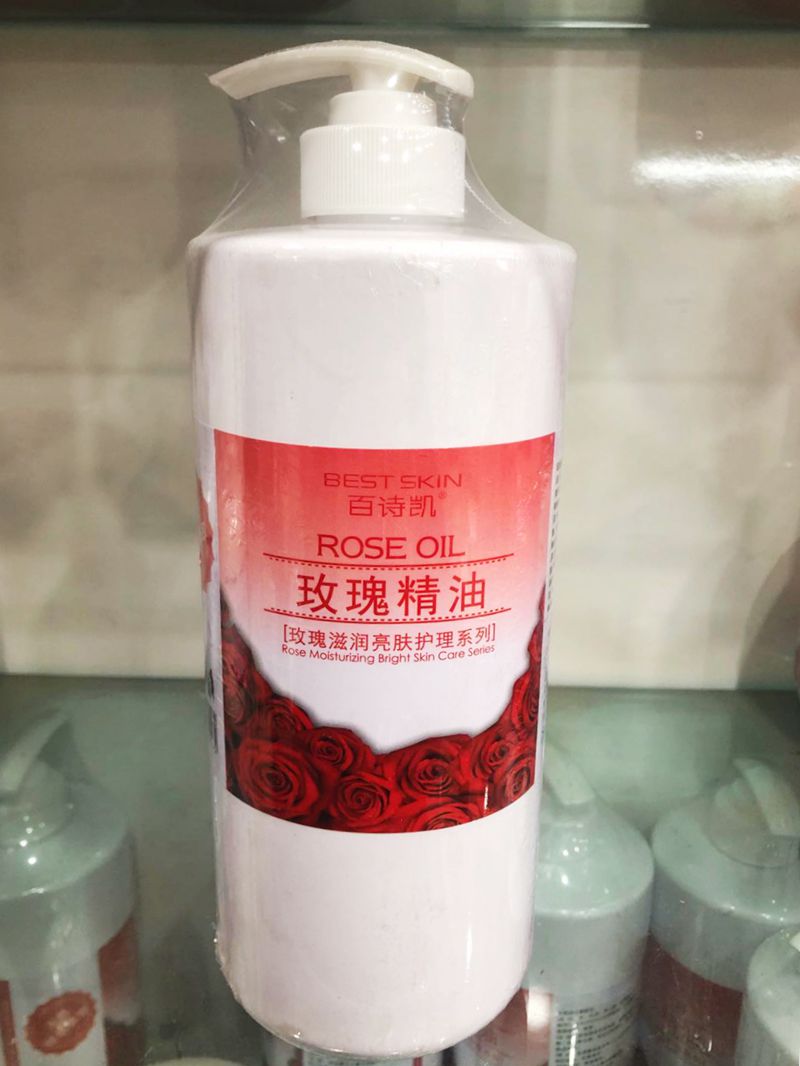 Beauty salon dedicated Baishikai rose brightening moisturizing hydrating toner 1000ml large bottle of makeup water toning film water