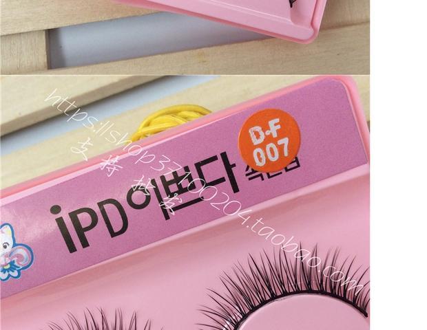 Hàn Quốc mèo con lông mi giả 007 # trang điểm nude tự nhiên ngắn qua cổ áo trắng mô phỏng mô hình nhà máy bán hàng trực tiếp keo dán mi vacosi