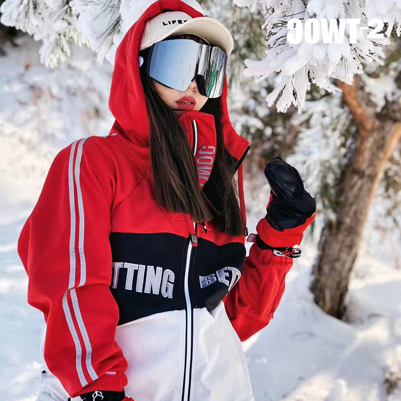 TWOC subzero 2nd degree Tide Card Reflective Ski Suit DAUGHTER LIGHT Luminous Single Double Board Waterproof Adult Children