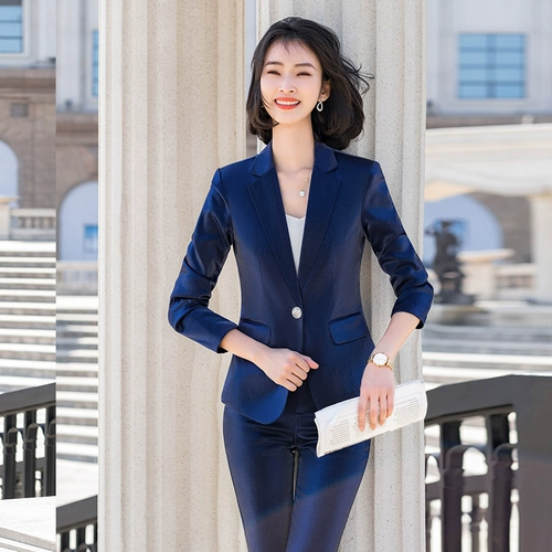 Сиреневый комплект, костюм для отеля для работы, в корейском стиле