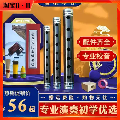 Tube instrument beginner D D-tone adult gold-plated hoop tear tube Ebony children novice beginner professional G