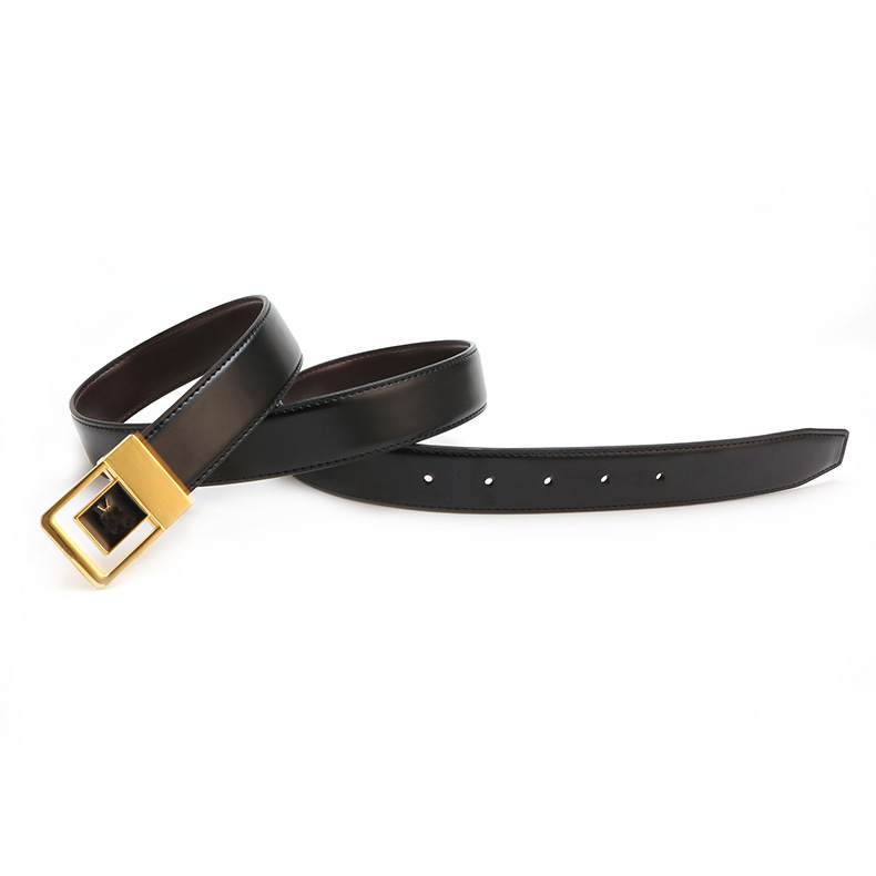 New Yang Family Style Belt for Women, Suitable for Jeans, Dress Pants, Decorative, Fashionable, Trendy, Versatile, Shirt Belt, Leather Belt