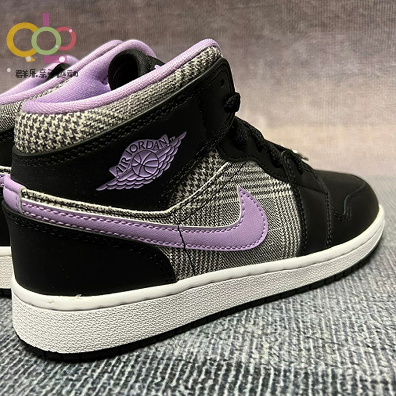 Nike Nike Air Jordan 1 Женские большие большие большие большие большие большие большие AJ1 Спортивные прогулочные кроссовки высокого уровня Gangs DC7226-015