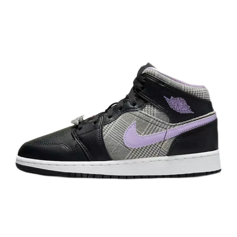 Nike Nike Air Jordan 1 Женские большие большие большие большие большие большие большие AJ1 Спортивные прогулочные кроссовки высокого уровня Gangs DC7226-015