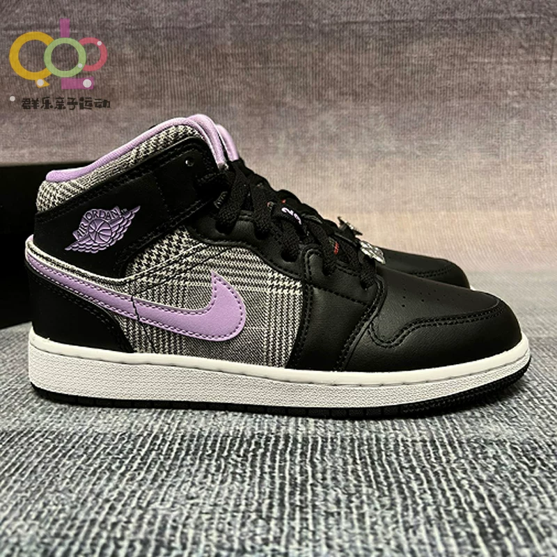 Nike Nike Air Jordan 1 Женские большие большие большие большие большие большие большие AJ1 Спортивные прогулочные кроссовки высокого уровня Gangs DC7226-015