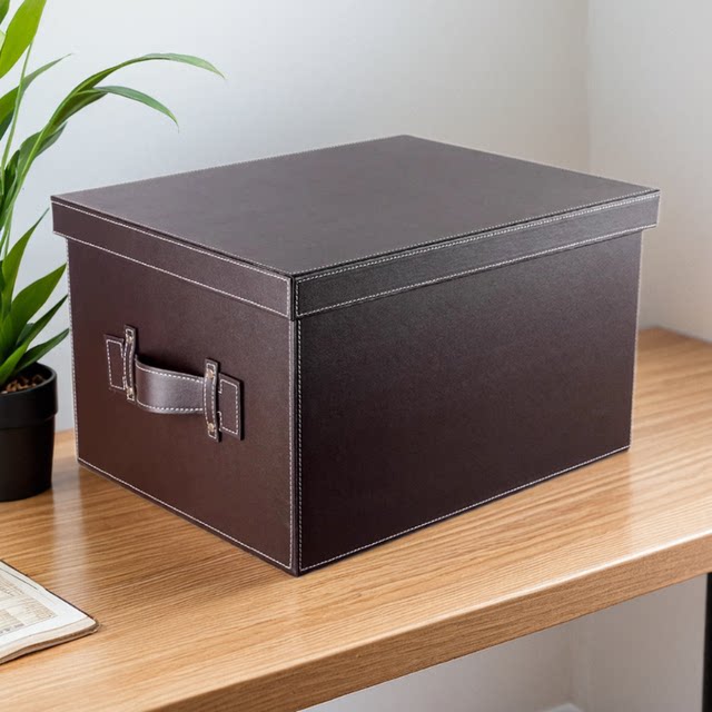 Sample room cloakroom storage box leather household storage