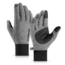 Outdoor sports gloves autumn and winter warm riding windproof for men and women ski touch screen plus suede anti-slip waterproof full finger