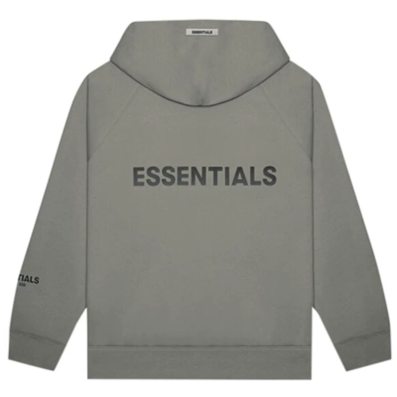 Худи на молнии (ESSENTIALS) унисекс, 3D силиконовые буквы, кардиган в стиле стрит