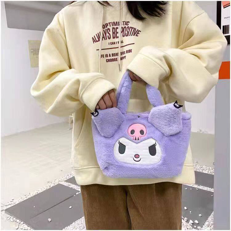 Мультяшный портативный ланч-бокс с бантиком, сумка-органайзер, небольшая сумка                       