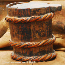 Tibetans transfer an ultra-old wooden club museum Bogu rack dressed in antiques etc available