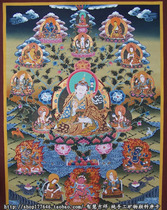 Nepal thangka Lotus Master pure handmade mineral raw material gold powder thangka