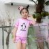 Đồ bơi trẻ em trai đồ bơi Set Chia nhỏ vừa lớn con gái kem chống nắng công chúa sinh viên Hàn Quốc Cute Girl