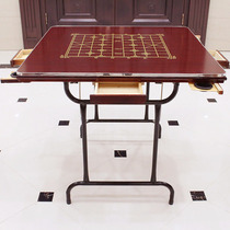 Portable mahjong table simple chess table folding chess table hand rubbing dual-use domestic manual sparkling table solid wood