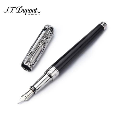 S.T. Dupont/Du Pengxin китайский лак -лак, стальная ручка, пожарная линия, ходьба с геометрическими чернилами 410108M