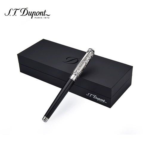 S.T. Dupont/Du Pengxin китайский лак -лак, стальная ручка, пожарная линия, ходьба с геометрическими чернилами 410108M