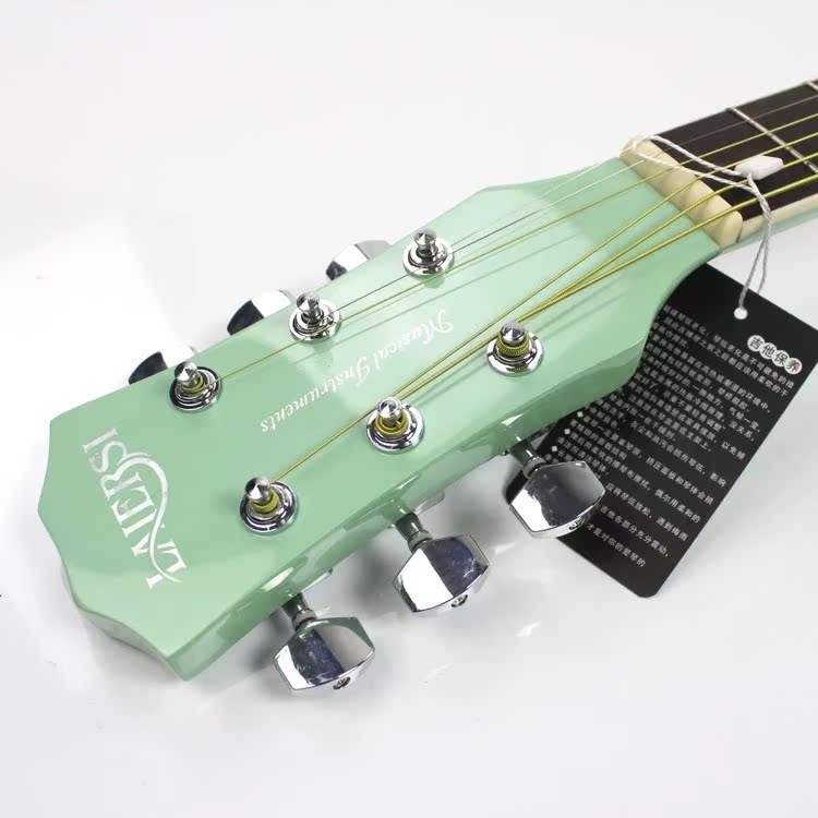 Nhạc cụ guitar dân gian 40 inch gửi 12 phụ kiện ba màu tùy chọn với cần điều chỉnh cho người mới bắt đầu chơi nhạc cụ jita - Nhạc cụ phương Tây trống đoàn đội