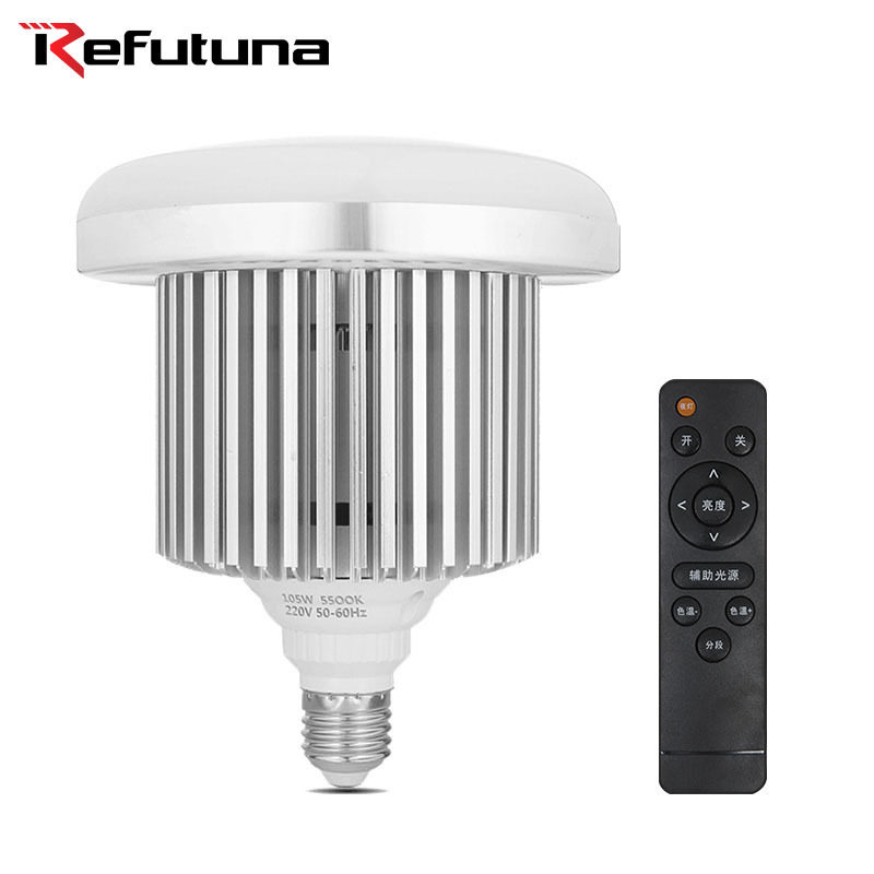LED Professional Photographic Bulb 105W High power dimming photographic bulb light shed flexlight box-Taobao