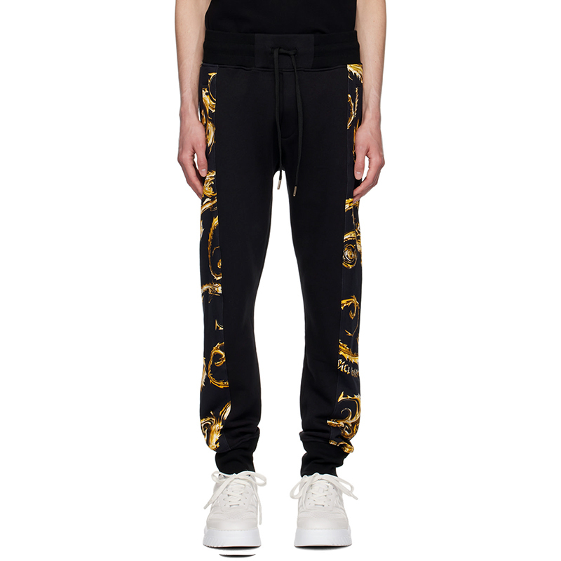 Versace Jeans Couture Versace Men's Cotton Baroque Print Casual Sports Sweatpants