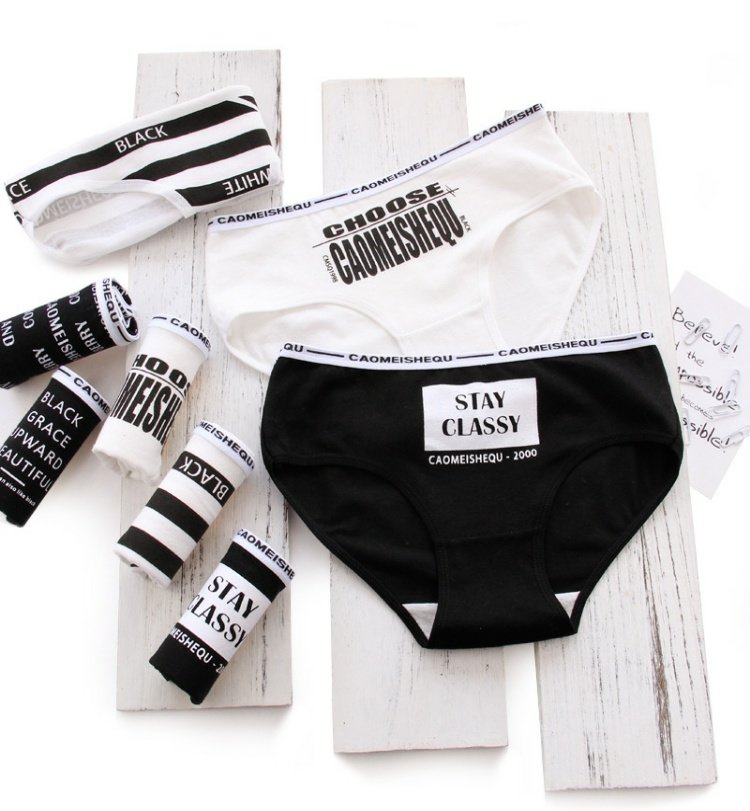 Xu hướng sinh viên thoáng khí của phụ nữ cotton 100% cotton đáy quần eo giữa thể thao dễ thương cô gái bán buôn quần lót nam cao cấp