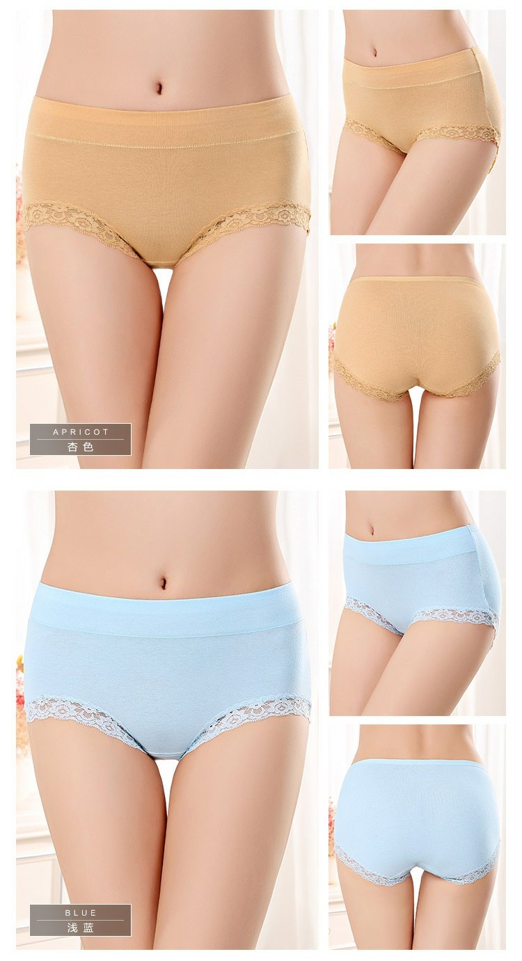 Cotton 100% cotton mid-eo ren gợi cảm không có dấu vết hông kháng khuẩn nữ đồ lót nữ bán buôn quần áo lót