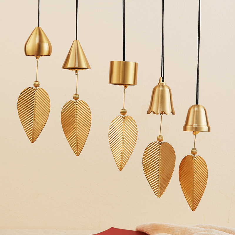 Pure copper wind chimes hanging Japanese-style copper bells clang creative home balcony bedroom car car interior decoration Birthday girl gift