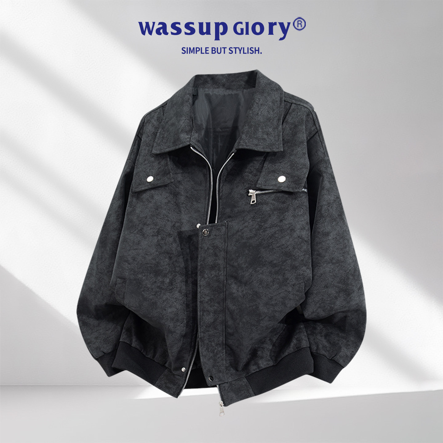 Мотоциклетная куртка WASSUP GLORY, мужская новинка 2025 года, кожаная куртка американского пилота, высококачественный кожаный тренд