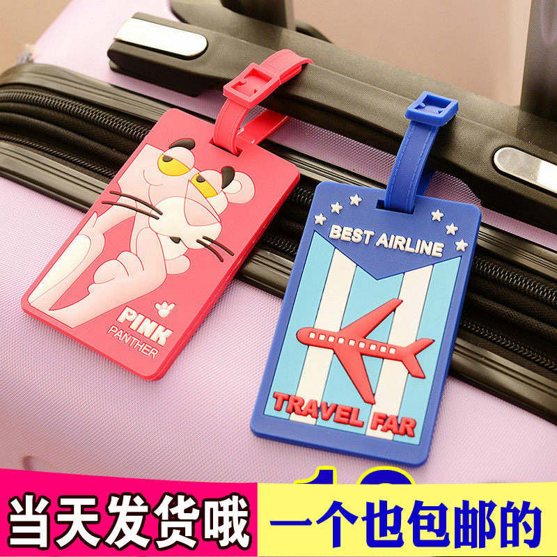 Korean Creative Cartoon Travel Silicone Luggage Travel Baggage Line License Licensed Licensed