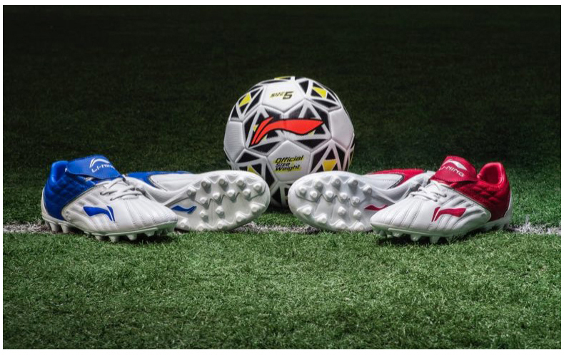 Li Ning giày bóng đá nam dành cho người lớn da Li sắt loạt vận động viên cạnh tranh chuyên nghiệp AG nail đào tạo sneakers giày thể thao giày thể thao adidas nam