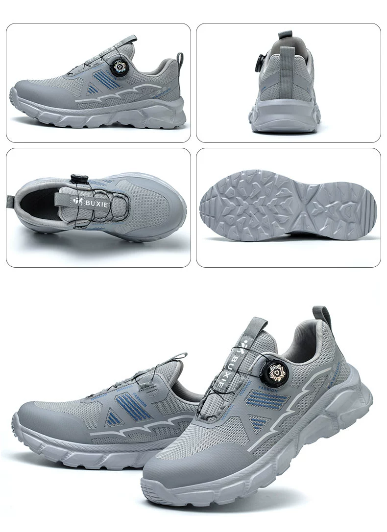 Labor protection shoes for men, anti-smash and anti-puncture, old insurance with steel plate, steel toe, work site shoes, insulated, lightweight, high-end
