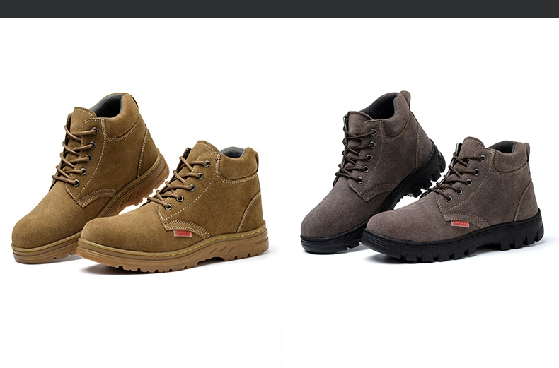 Men's labor protection shoes are anti-smash and puncture-proof steel toe welders special high-top work winter old protection with steel plate men's style