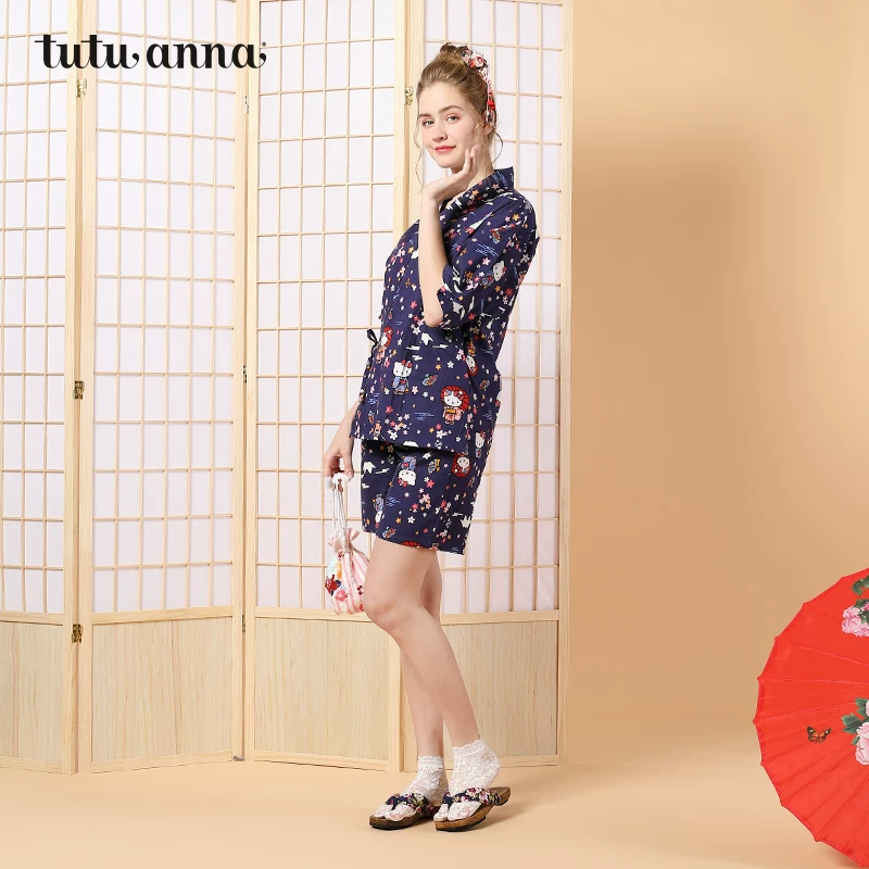 tutuanna Hello Kitty, пижама, набор, с коротким рукавом