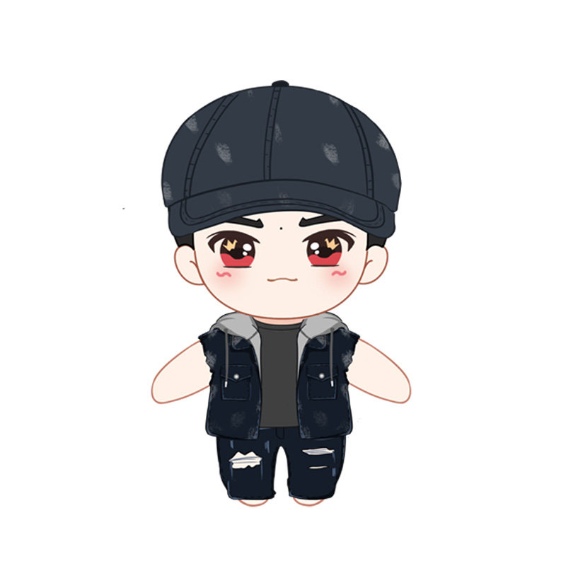 Yee Yee Qianxi Xiaobei with the same cowboy doll Paper crane star should help doll clothing doll gift Rua baby